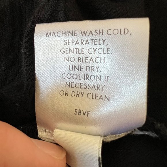 Eileen Fisher Black Pleated Pull On Skirt Stretch Jersey Knit size Small - Picture 10 of 12